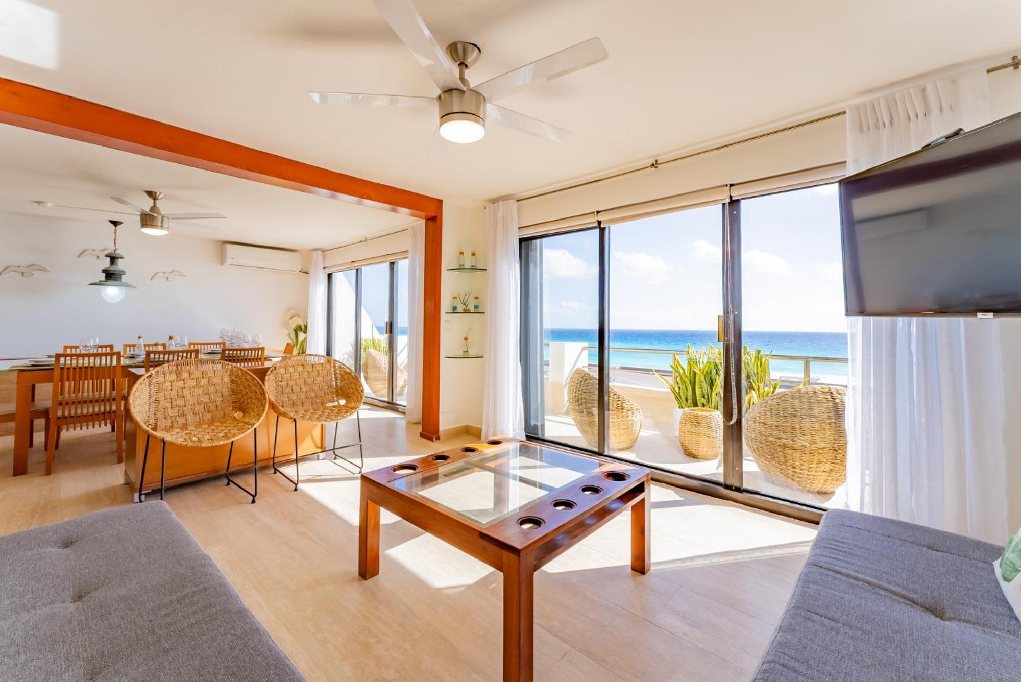 Amazing Caribbean Ocean View At Villas Marlin In Cancún Exterior foto