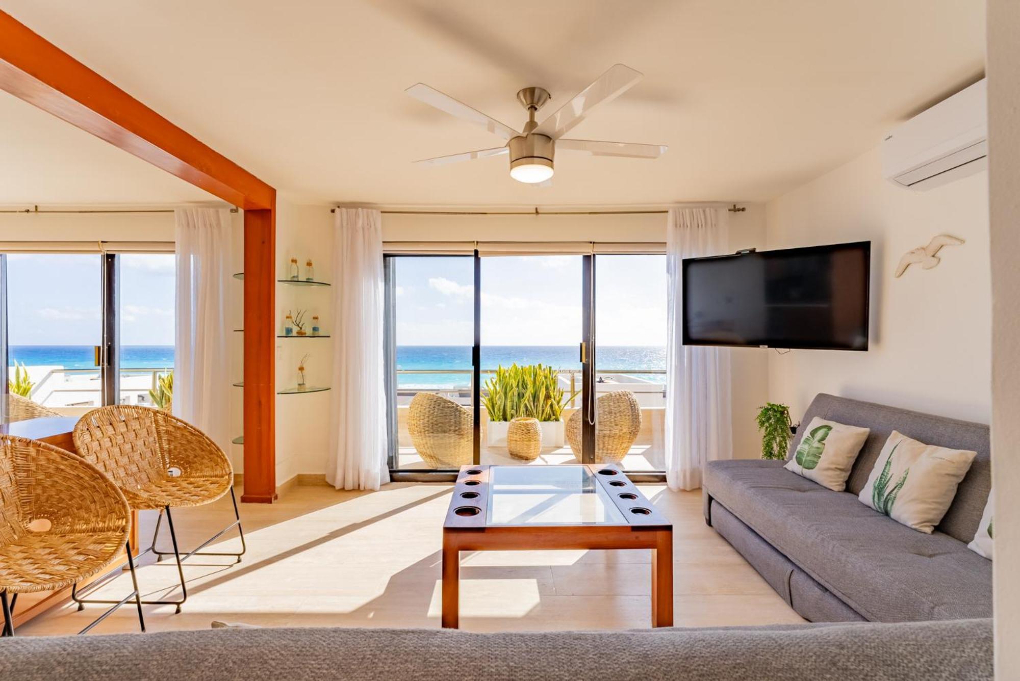 Amazing Caribbean Ocean View At Villas Marlin In Cancún Exterior foto