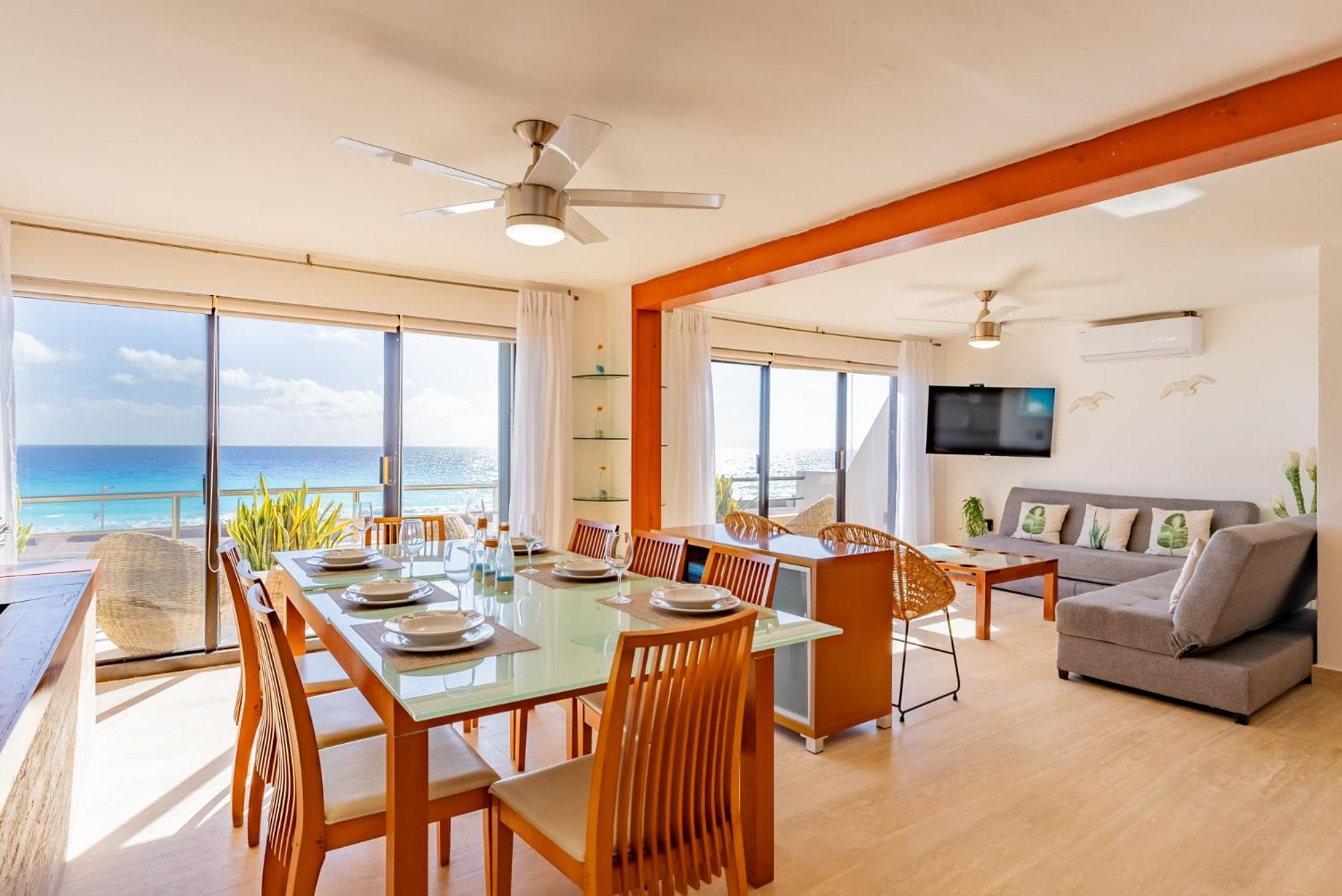 Amazing Caribbean Ocean View At Villas Marlin In Cancún Exterior foto